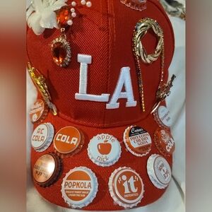 Fly Red Unique Bottlecap Charm Hat/Cap